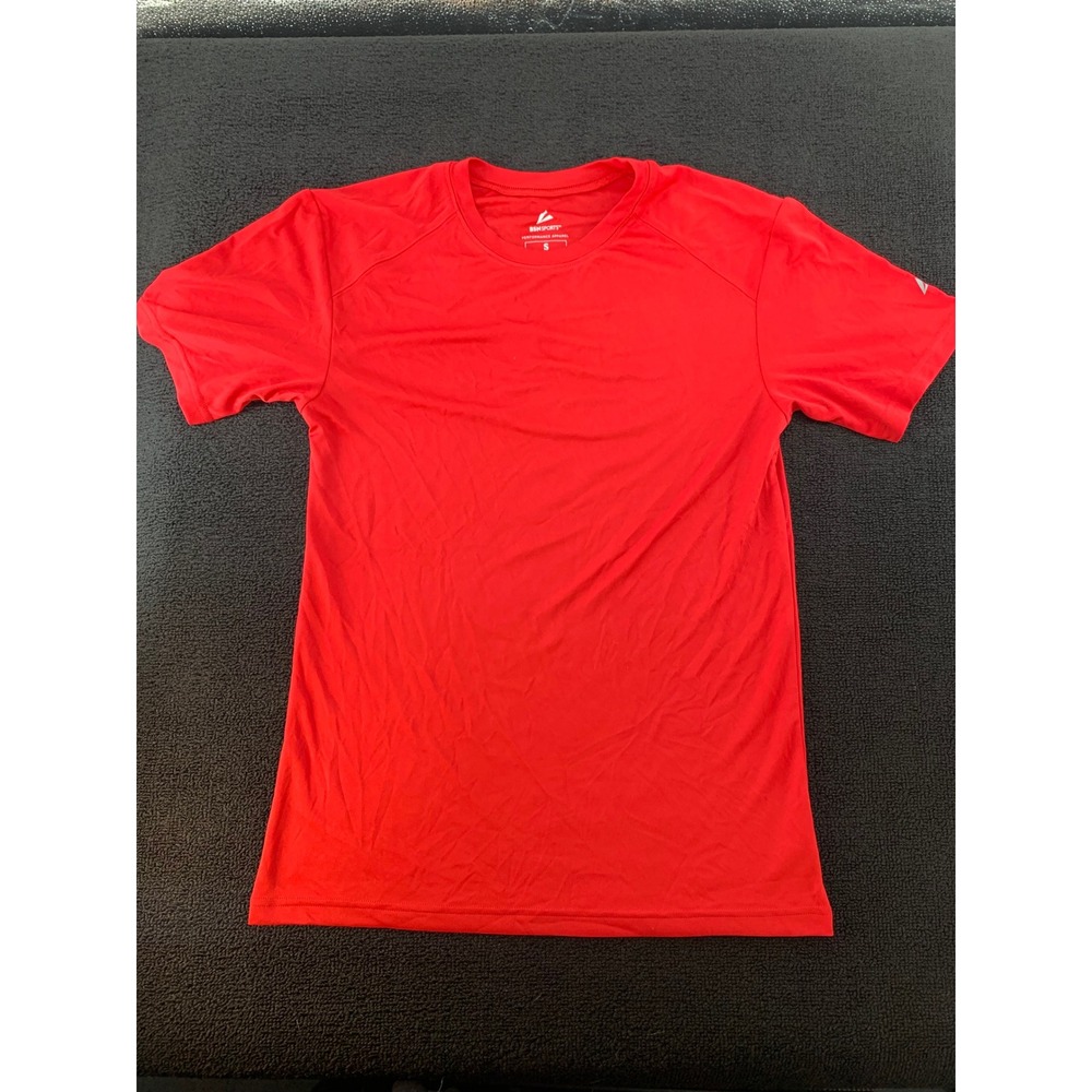 BSN SPORTS Performance Apparel Red Short Sleeve Athletic T Shirt Mens Size Small